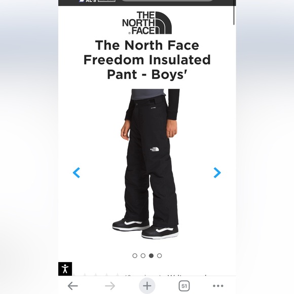 The North Face Freedom Insulated Pant - Boys Size Large (12) *LIKE NEW* - Picture 9 of 14